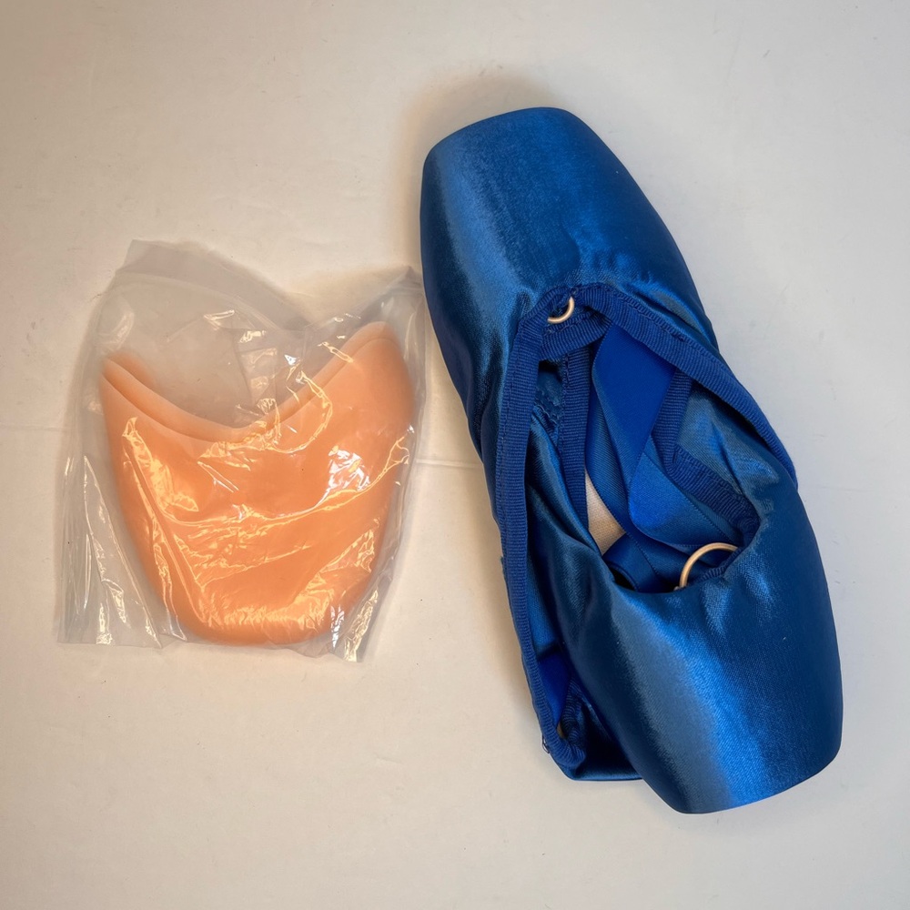 New Ballet Shoes Size 3 Royal Blue Straps And Inserts‎